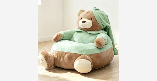 Bear Shaped Kids Soft Sofa – Shredded Foam Filled Plush Toddler Couch - Model MJ-FF011 | Mingjin Bean Bag China