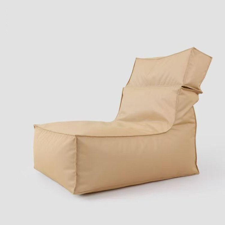 Cream Folded Beach Bean Bag Chair - Folded Beach Bean Bag Chair Manufacturer & China Factory