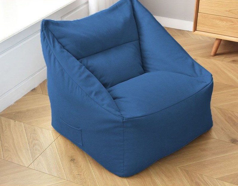 Slate Lounge Bean Bag Chair detail 1 Slate Lounge Bean Bag Chair detail 1
