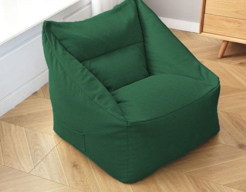 Green Lounge Bean Bag Sofa Pouf