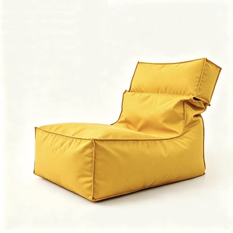 Yellow Folded Beach Bean Bag Chair - Folded Beach Bean Bag Chair Manufacturer & China Factory